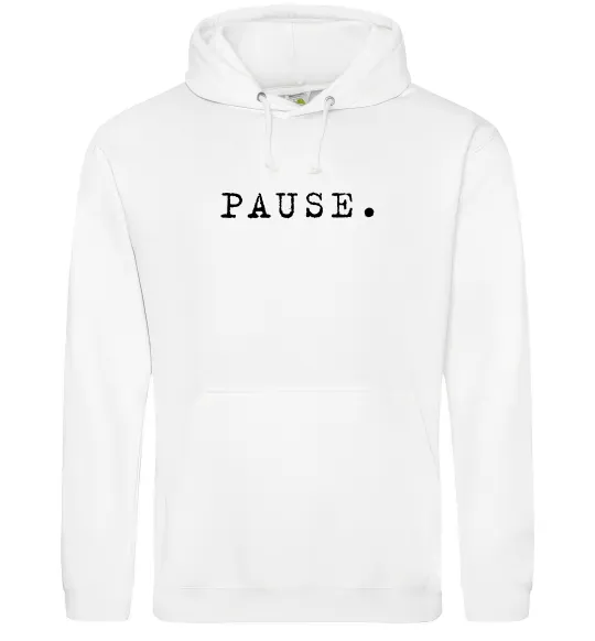Женская толстовка (худи) Pause Белый фото