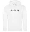 Женская толстовка (худи) Pause Белый фото