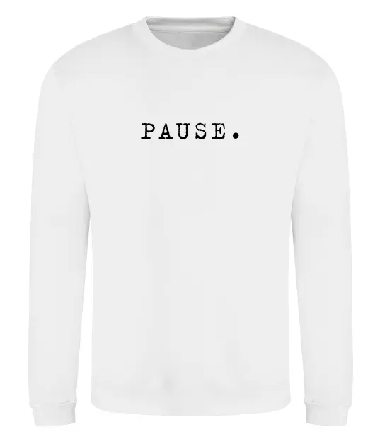 Світшот Pause Білий фото