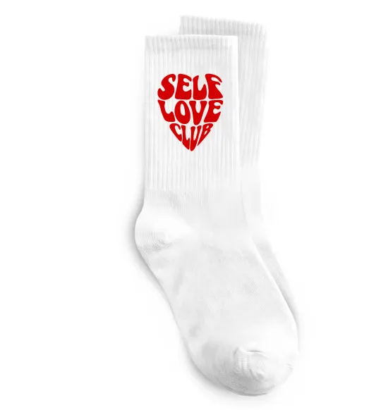 Шкарпетки Self love club Білий фото