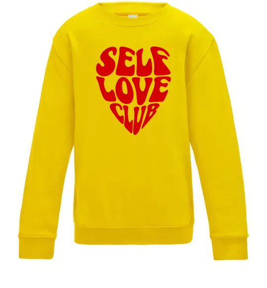 Дитячий світшот Self love club Сонячно жовтий фото