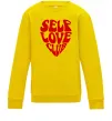 Дитячий світшот Self love club Сонячно жовтий фото