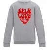 Дитячий світшот Self love club Сірий меланж фото