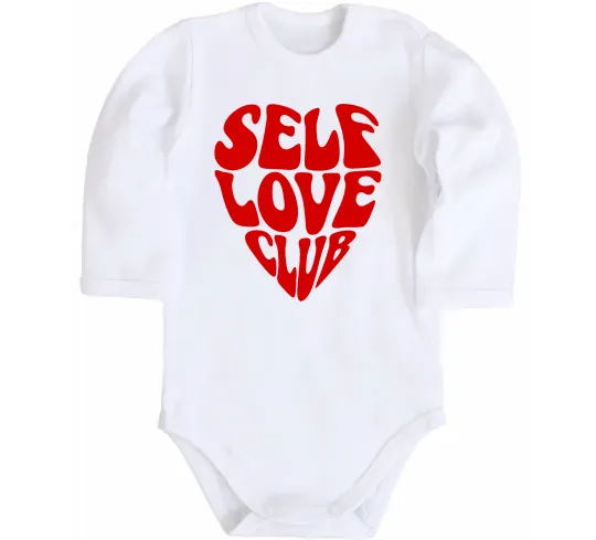 Детский боди Self love club Белый фото