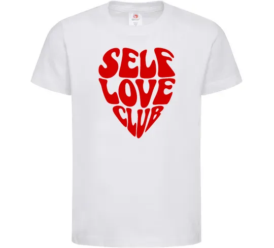 Дитяча футболка Self love club Білий фото