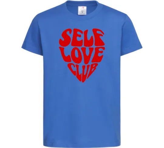 Дитяча футболка Self love club Яскраво-синій фото