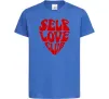 Дитяча футболка Self love club Яскраво-синій фото