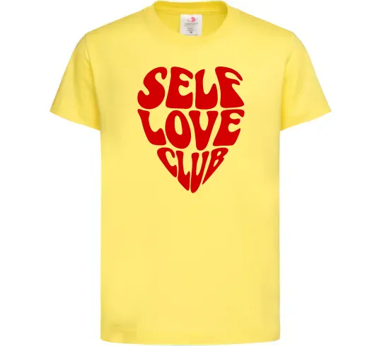 Дитяча футболка Self love club Лимонний фото