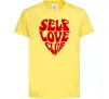 Дитяча футболка Self love club Лимонний фото