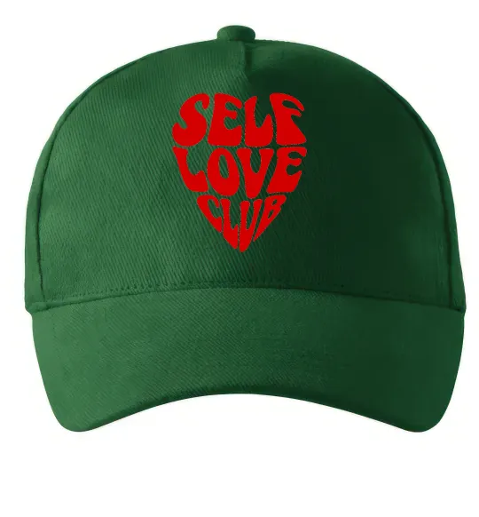 Кепка Self love club Темно-зеленый фото