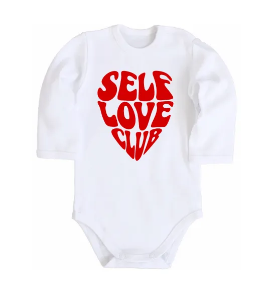 Дитячий бодік Self love club Білий фото