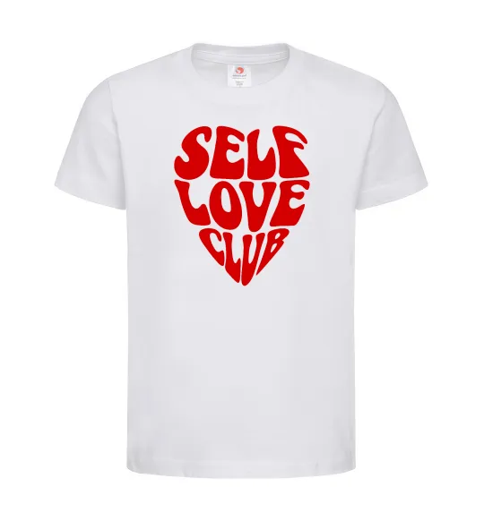 Дитяча футболка Self love club Білий фото