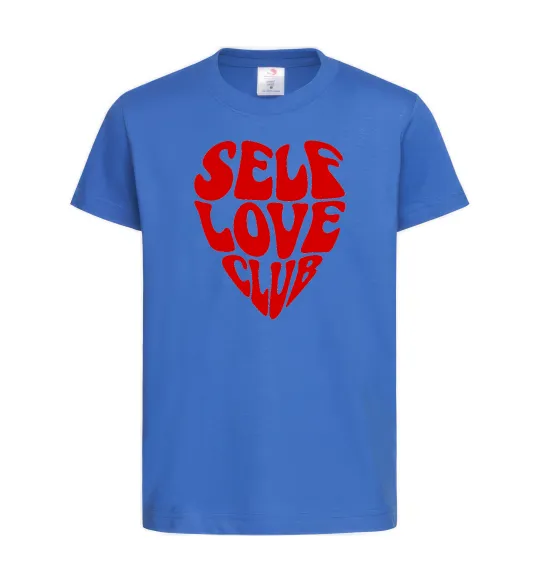 Дитяча футболка Self love club Яскраво-синій фото