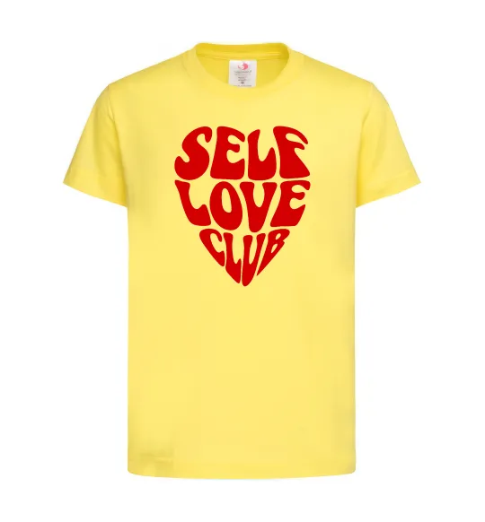 Дитяча футболка Self love club Лимонний фото