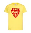 Дитяча футболка Self love club Лимонний фото
