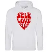 Чоловіча толстовка (худі) Self love club Сірий меланж фото