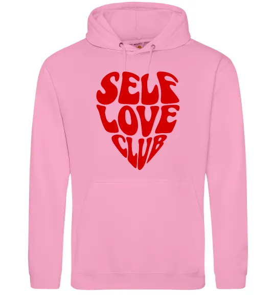 Женская толстовка (худи) Self love club Розовый фото