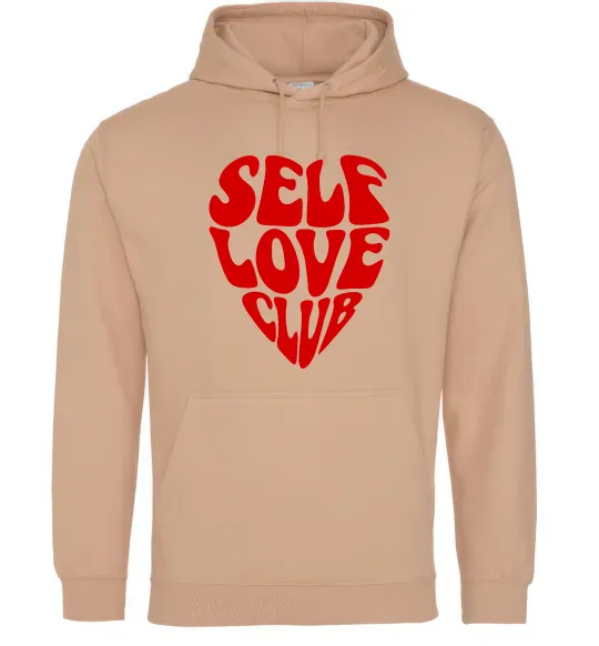 Жіноча толстовка (худі) Self love club Пісочний фото