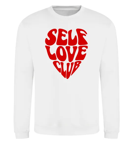 Світшот Self love club Білий фото