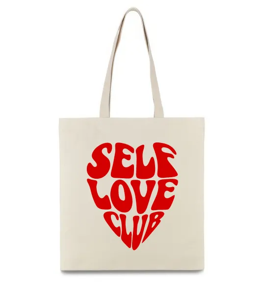 Еко-сумка Self love club Бежевий фото