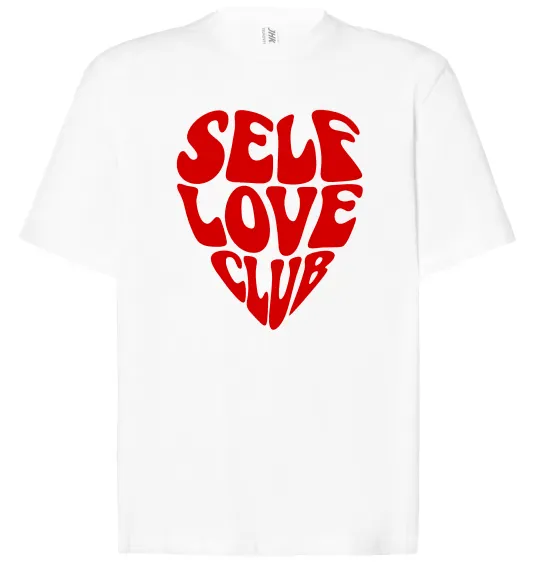 Футболка Оверсайз Self love club Белый фото