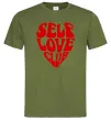 Чоловіча футболка Self love club Оливковий Чоловіча футболка Self love club Оливковий фото