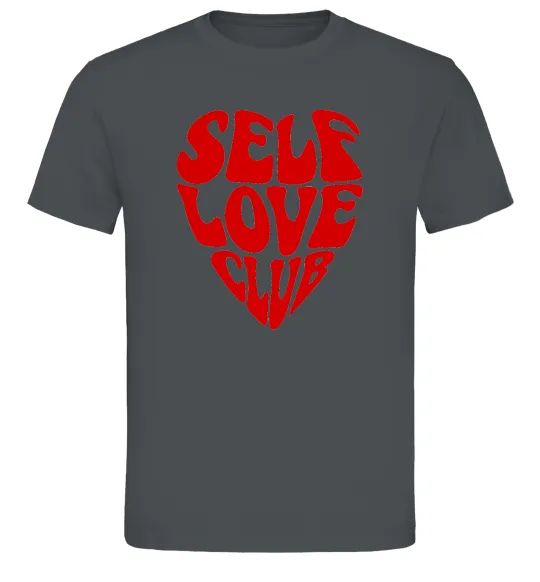 Чоловіча футболка Self love club Графіт фото