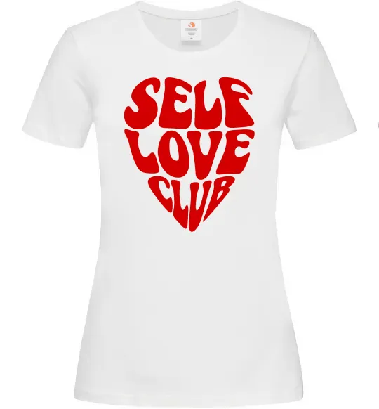 Жіноча футболка Self love club Білий фото