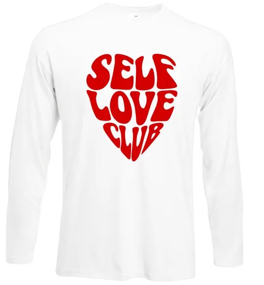 Лонгслів Self love club Білий фото