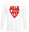 Лонгслів Self love club Білий фото