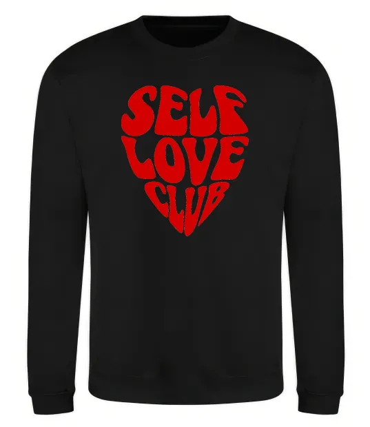 Свитшот Self love club Черный фото