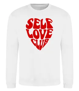 Свитшот Self love club Белый фото