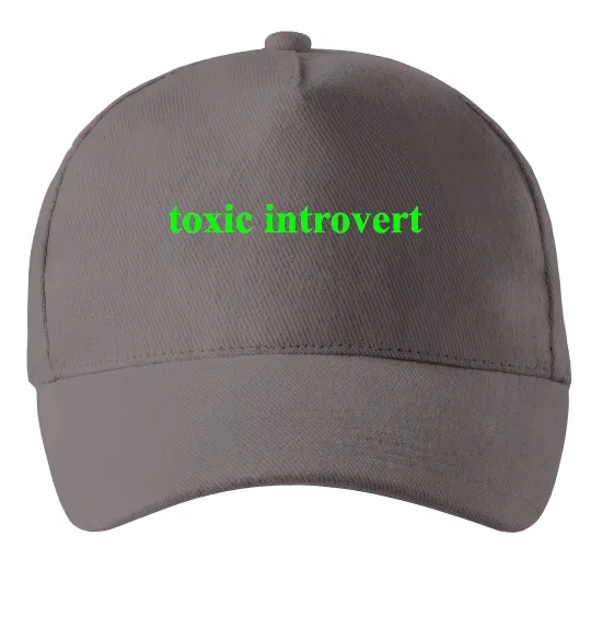 Кепка Toxic introvert Серый фото