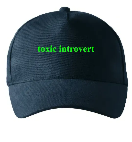 Кепка Toxic introvert Темно-синій фото