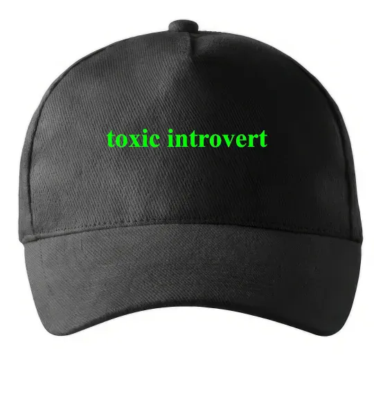 Кепка Toxic introvert Чорний фото