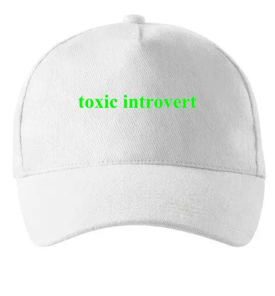 Кепка Toxic introvert Білий фото