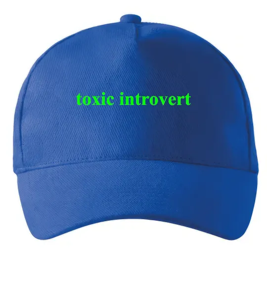 Кепка Toxic introvert Яскраво-синій фото