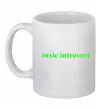 Чашка керамічна Toxic introvert Білий фото