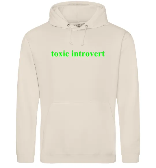 Мужская толстовка (худи) Toxic introvert Таш фото