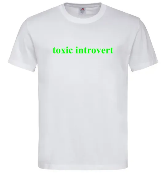 Мужская футболка Toxic introvert Белый фото