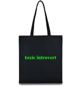 Еко-сумка Toxic introvert Чорний фото