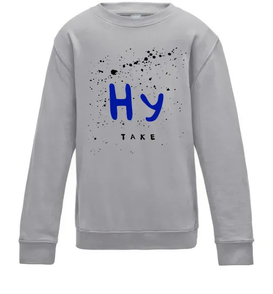 Детский Свитшот Ну таке Серый меланж фото