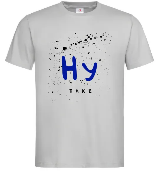 Мужская футболка Ну таке Серый фото