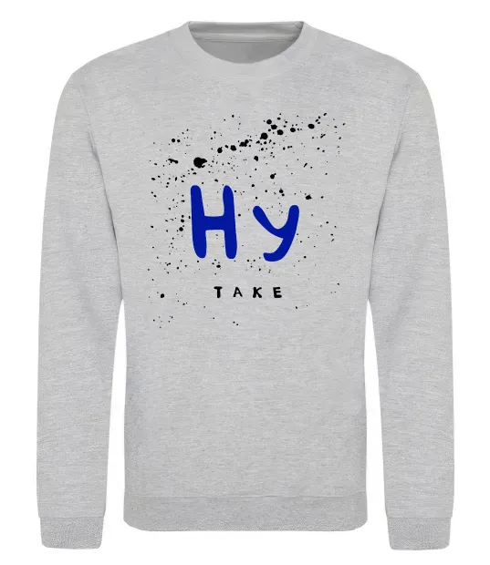 Свитшот Ну таке Серый меланж фото