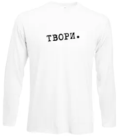 Лонгслив Твори Белый фото