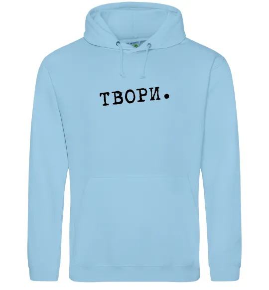 Женская толстовка (худи) Твори Голубой фото