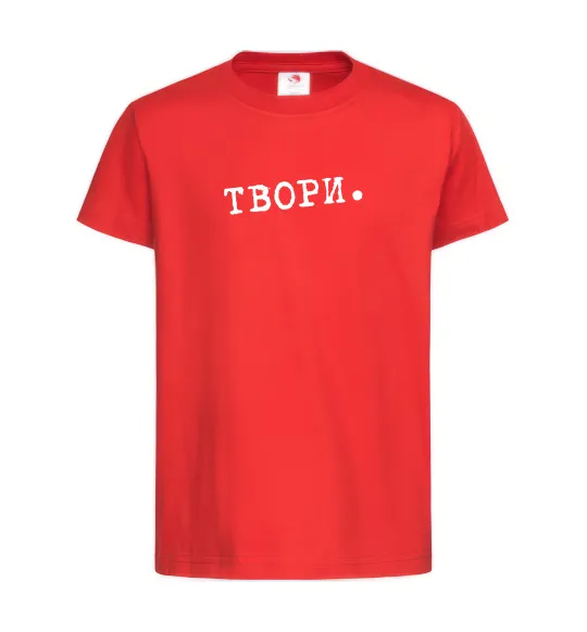Детская футболка Твори Красный фото