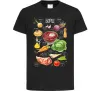 Детская футболка Борщ рецепт Черный фото