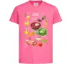 Детская футболка Борщ рецепт Ярко-розовый фото