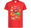 Детская футболка Борщ рецепт Красный фото